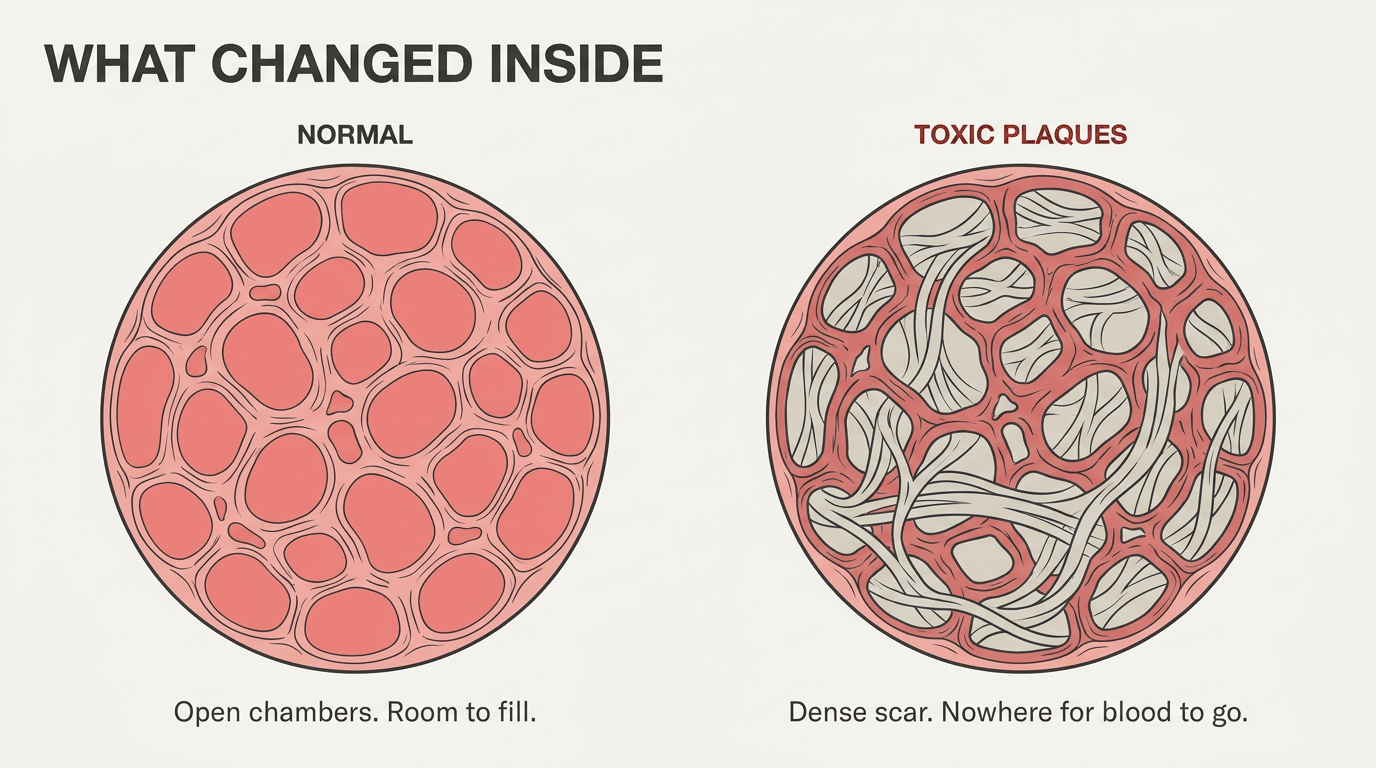 Toxic Plaques tissue infographic